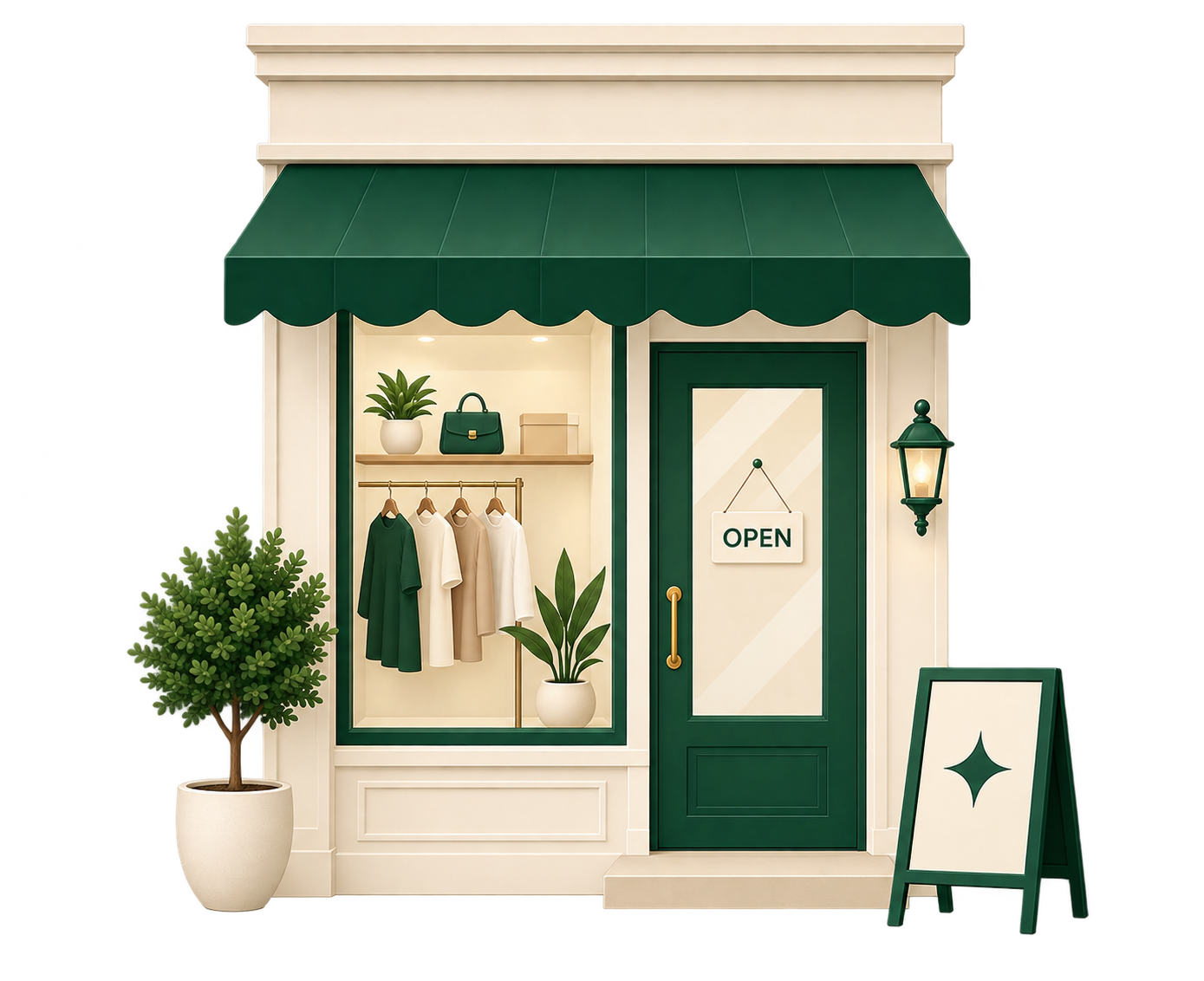 Merchant storefront partnering with GlamBrandi