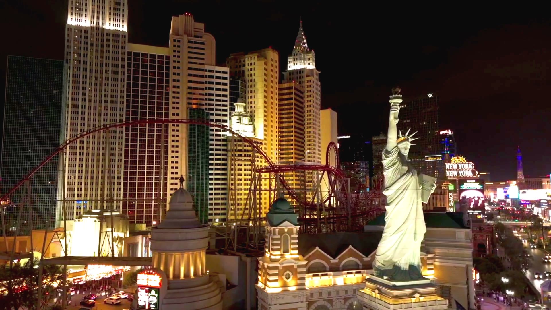 Las Vegas Strip skyline at night